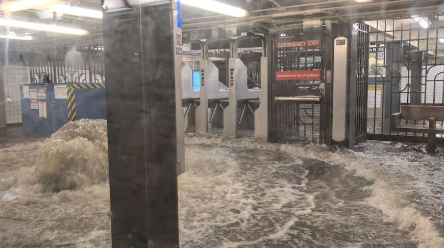 Nueva York: lluvias torrenciales paralizan el metro y generan caos en el noreste de EE.UU