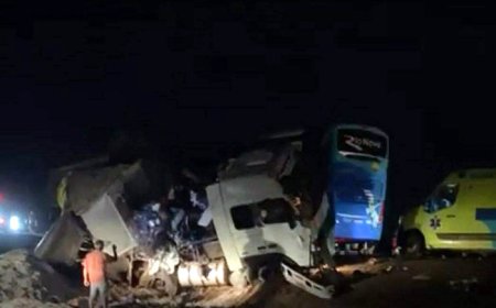 Brasil: 11 muertos y 45 heridos tras un choque entre ómnibus y camión