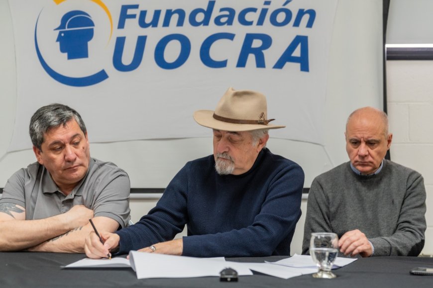 El Municipio firmó un acuerdo con la UOCRA para capacitar a trabajadores de la construcción