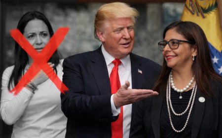 Donald Trump descartó a Corina Machado y respaldó a la vice chavista Delcy Rodríguez