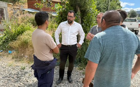 Esquel: el municipio comenzó la obra de red de gas en el barrio Badén I