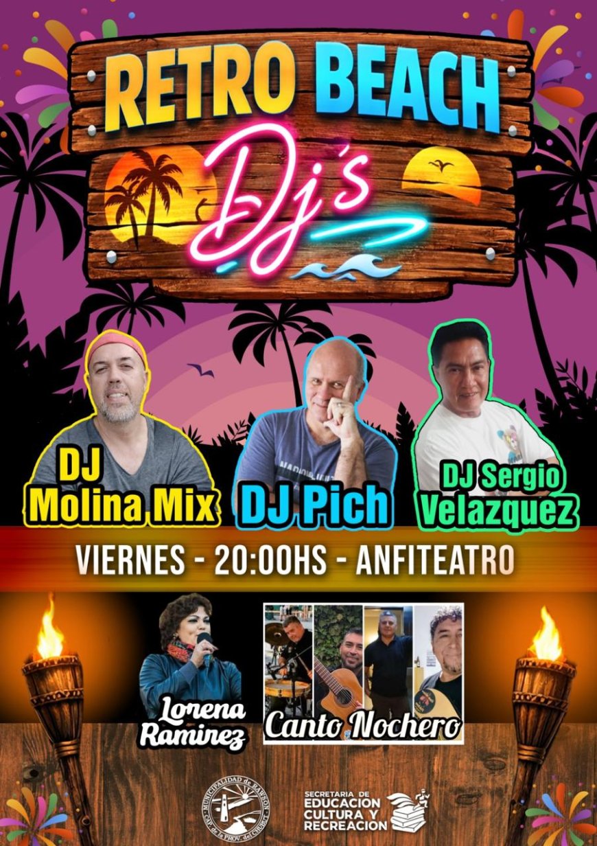 Rawson: un fin de semana de música y entretenimiento en el anfiteatro de Playa Unión