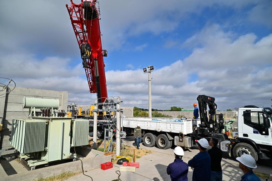 Chubut: llegan transformadores de 10 MVA para reforzar el sistema eléctrico de Rawson y el VIRCh.