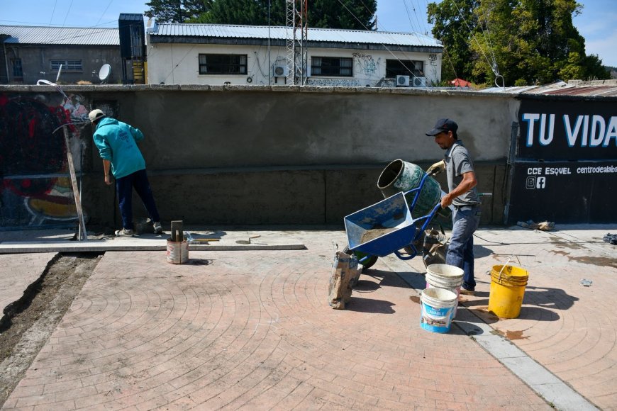 Plaza del Cielo: preparan la inauguración de la primera etapa para el aniversario de Esquel