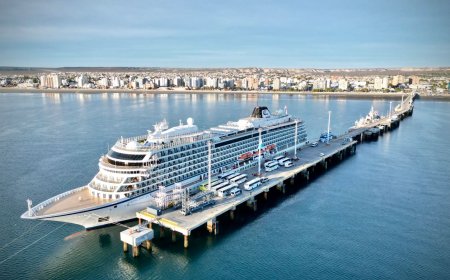 El crucero Viking Jupiter visita nuevamente Chubut