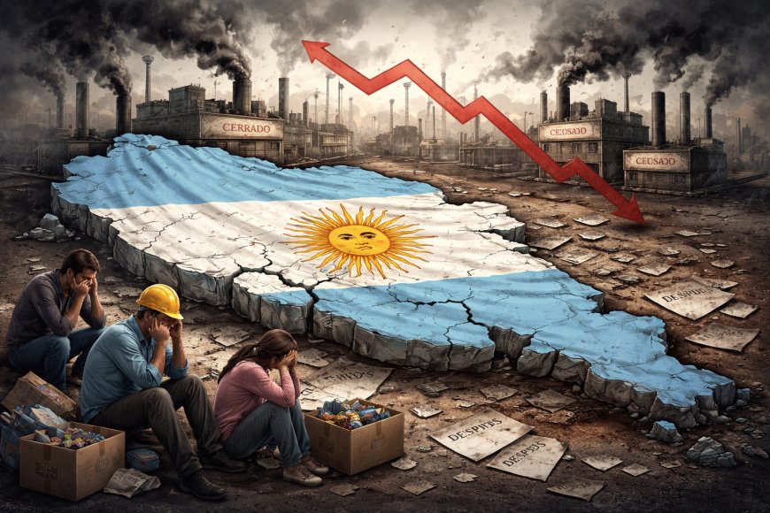 Industria en crisis: Argentina, segunda peor caída mundial con 2.400 cierres y 73 mil empleos perdidos